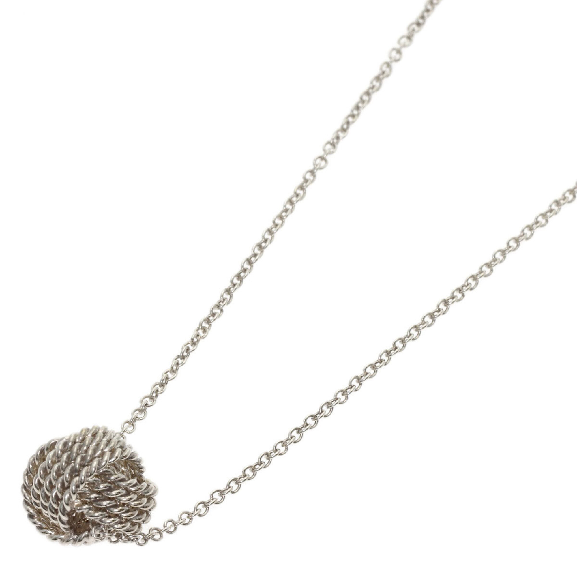 Tiffany & Co. Somerset Mesh Ball Necklace, Silver, Women's.